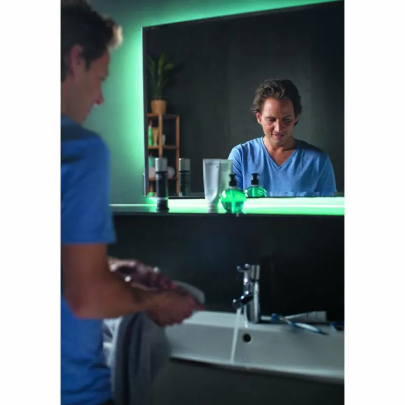 Luminaires Philips Kit d'extension Philips Hue Ambiance White & Color Lightstrip Plus LED, 1 lumière, Changeur de couleurs