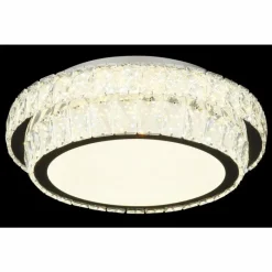 Luminaires Globo Lighting Klara Plafonnier LED Chrome, 1 lumière, Télécommandes* Éclairage Led