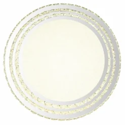 Luminaires Globo Lighting Klara Plafonnier LED Chrome, 1 lumière, Télécommandes* Éclairage Led