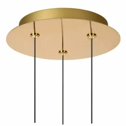 Lampes Dorées-Luminaires Lucide KLIGANDE Suspension LED Or, Laiton, 3 lumières