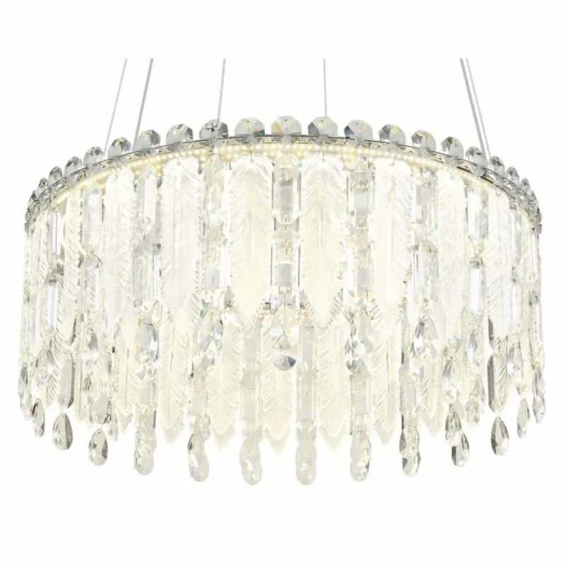 Luminaires Globo Lighting Klunka Suspension LED Chrome, 1 lumière, Télécommandes