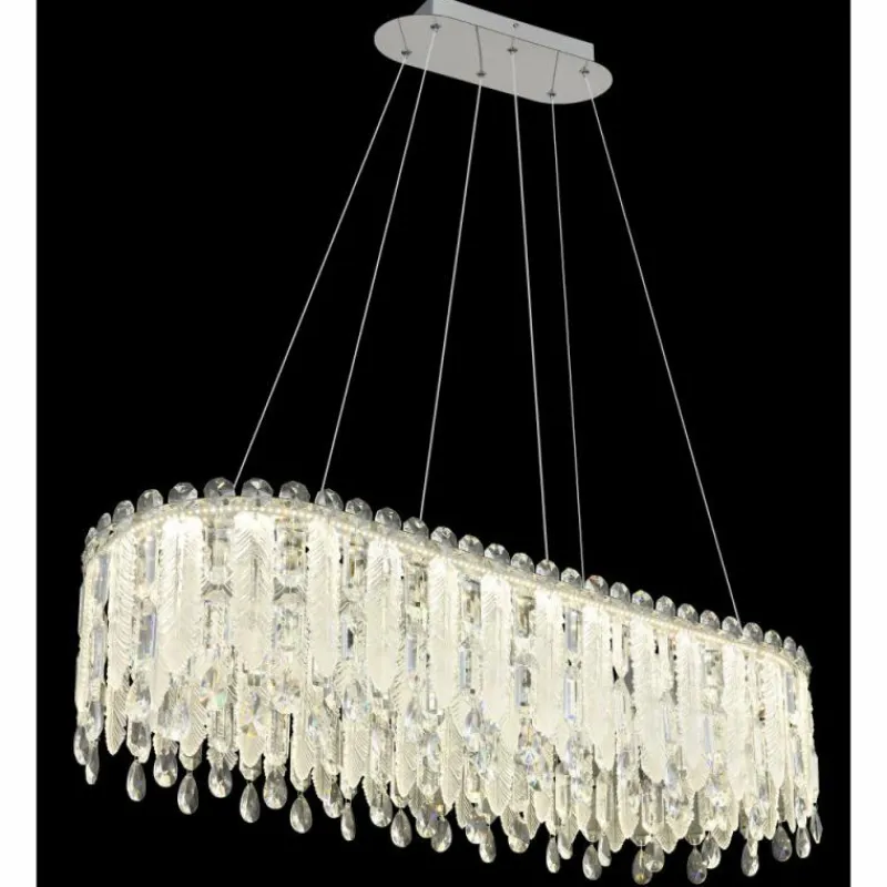 Luminaires Globo Lighting Klunka Suspension LED Chrome, 1 lumière, Télécommandes