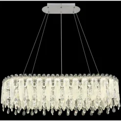 Luminaires Globo Lighting Klunka Suspension LED Chrome, 1 lumière, Télécommandes