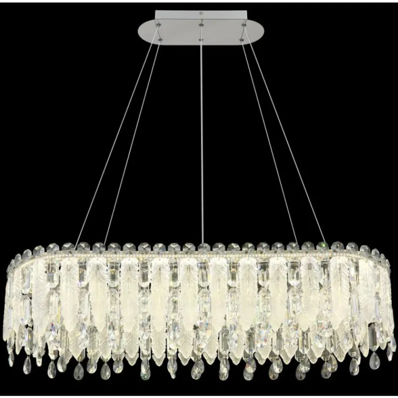 Luminaires Globo Lighting Klunka Suspension LED Chrome, 1 lumière, Télécommandes