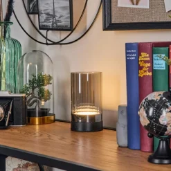 hofstein Koholmen Lampe de table d'extérieur, Lampe à poser LED Noir, 1 lumière