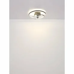 Luminaires Globo Lighting Koren Ventilateur de plafond lumineux LED Noir, 1 lumière, Télécommandes