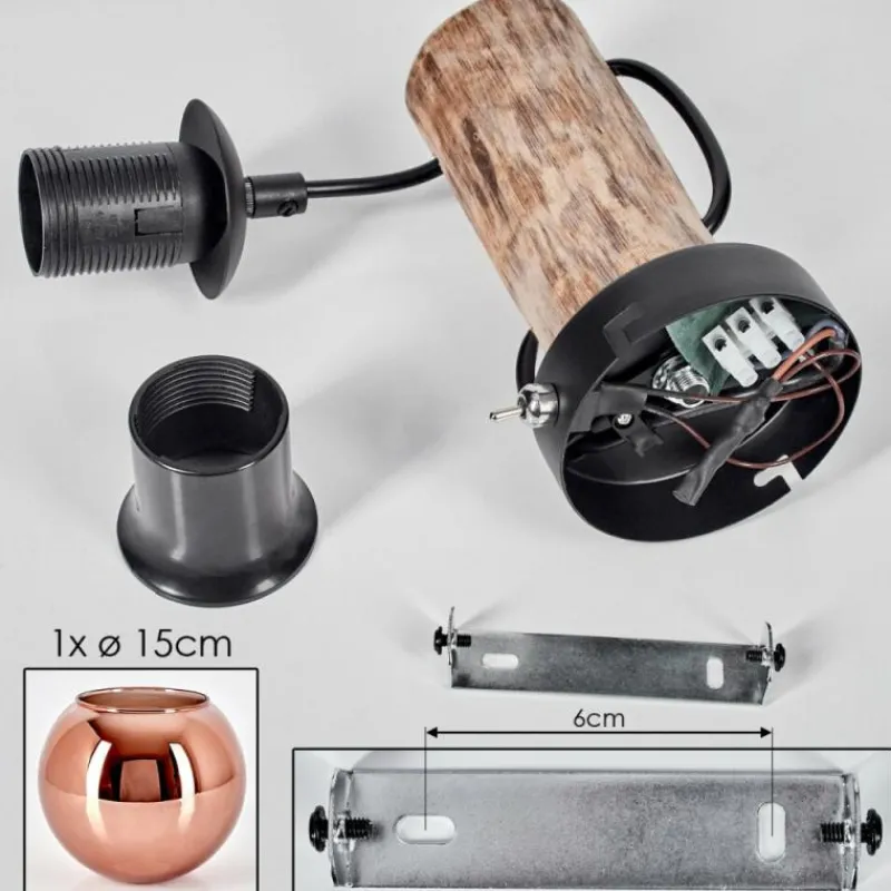 hofstein Koyoto Applique murale Écru, Noir, 1 lumière