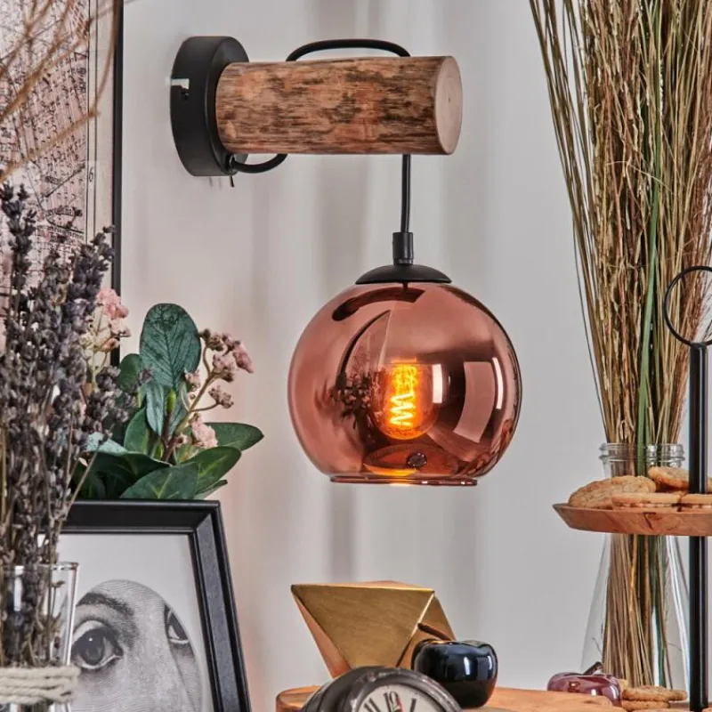 hofstein Koyoto Applique murale Écru, Noir, 1 lumière