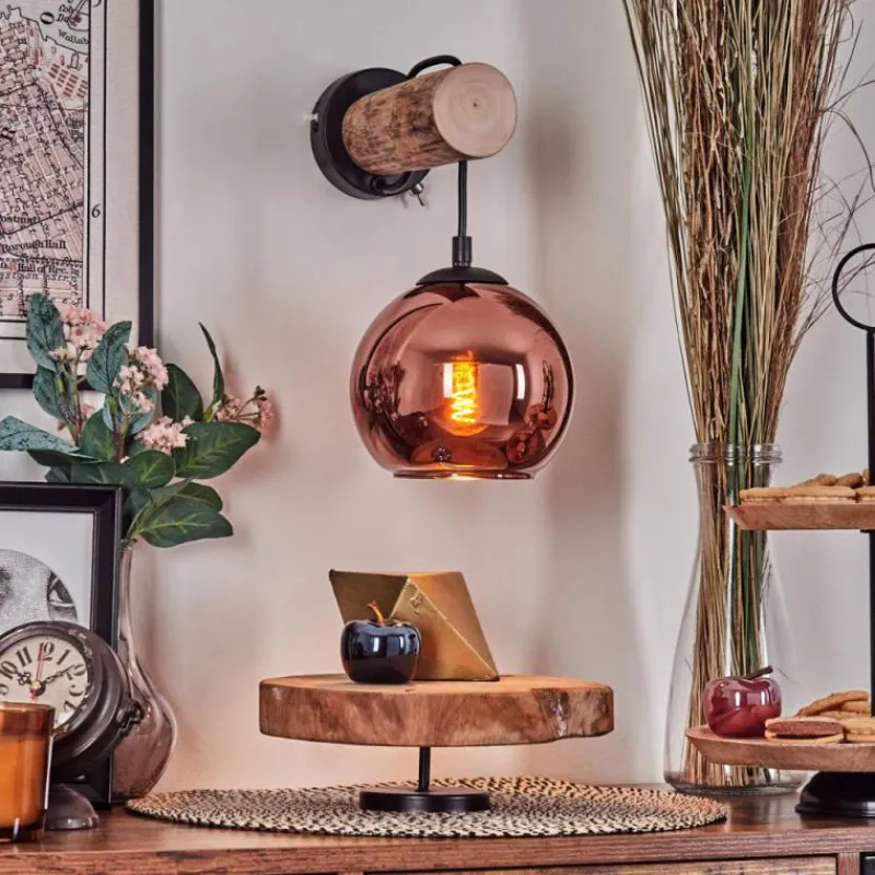 hofstein Koyoto Applique murale Écru, Noir, 1 lumière