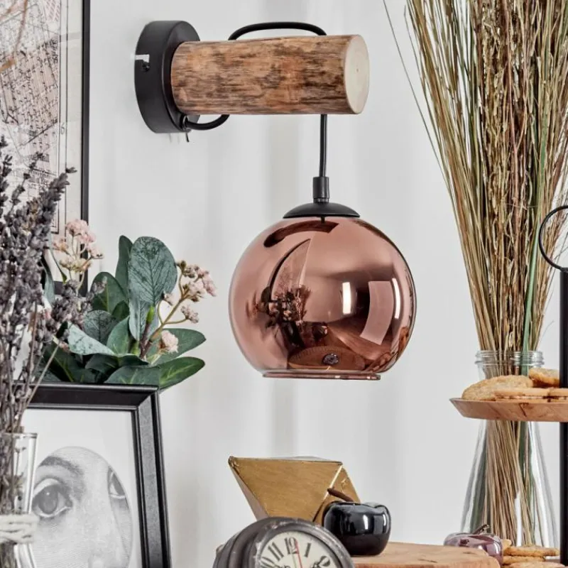 hofstein Koyoto Applique murale Écru, Noir, 1 lumière