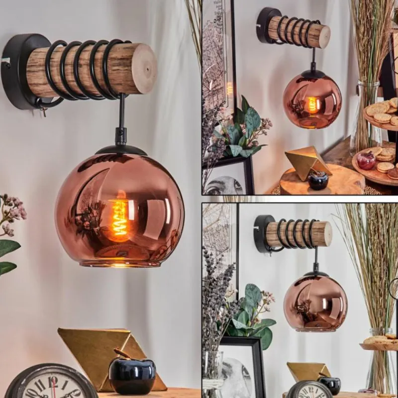 hofstein Koyoto Applique murale Écru, Noir, 1 lumière