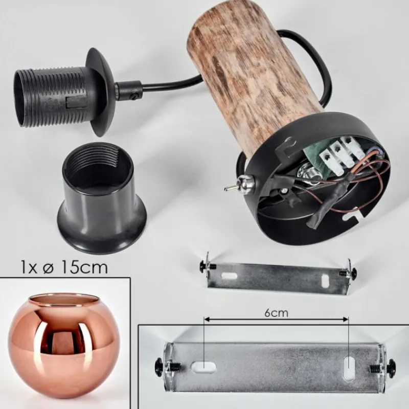 hofstein Koyoto Applique murale Écru, Noir, 1 lumière