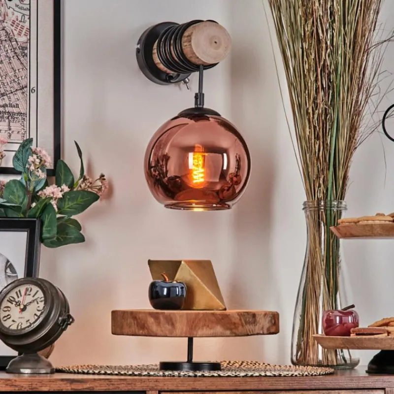 hofstein Koyoto Applique murale Écru, Noir, 1 lumière