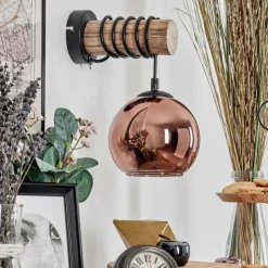 hofstein Koyoto Applique murale Écru, Noir, 1 lumière