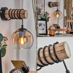 hofstein Koyoto Boule lumineuse, Applique murale Écru, Noir, 1 lumière