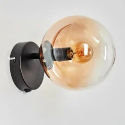 hofstein Koyoto Boule lumineuse, Applique murale, Spot mural Ambre, Clair, 1 lumière