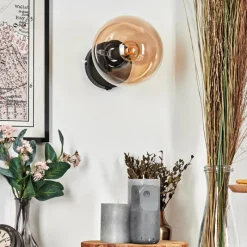 hofstein Koyoto Boule lumineuse, Applique murale, Spot mural Ambre, Clair, 1 lumière