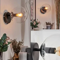 hofstein Koyoto Boule lumineuse, Applique murale, Spot mural Clair, 1 lumière