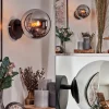 hofstein Koyoto Boule lumineuse, Applique murale, Spot mural Chrome, Fumé, 1 lumière
