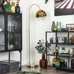 hofstein Koyoto Boule lumineuse, Lampadaire Laiton, 1 lumière