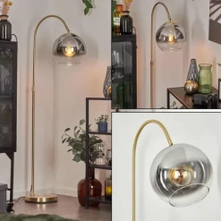 hofstein Koyoto Boule lumineuse, Lampadaire Laiton, 1 lumière