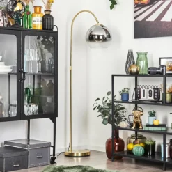 hofstein Koyoto Boule lumineuse, Lampadaire Laiton, 1 lumière