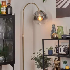 hofstein Koyoto Boule lumineuse, Lampadaire Laiton, 1 lumière