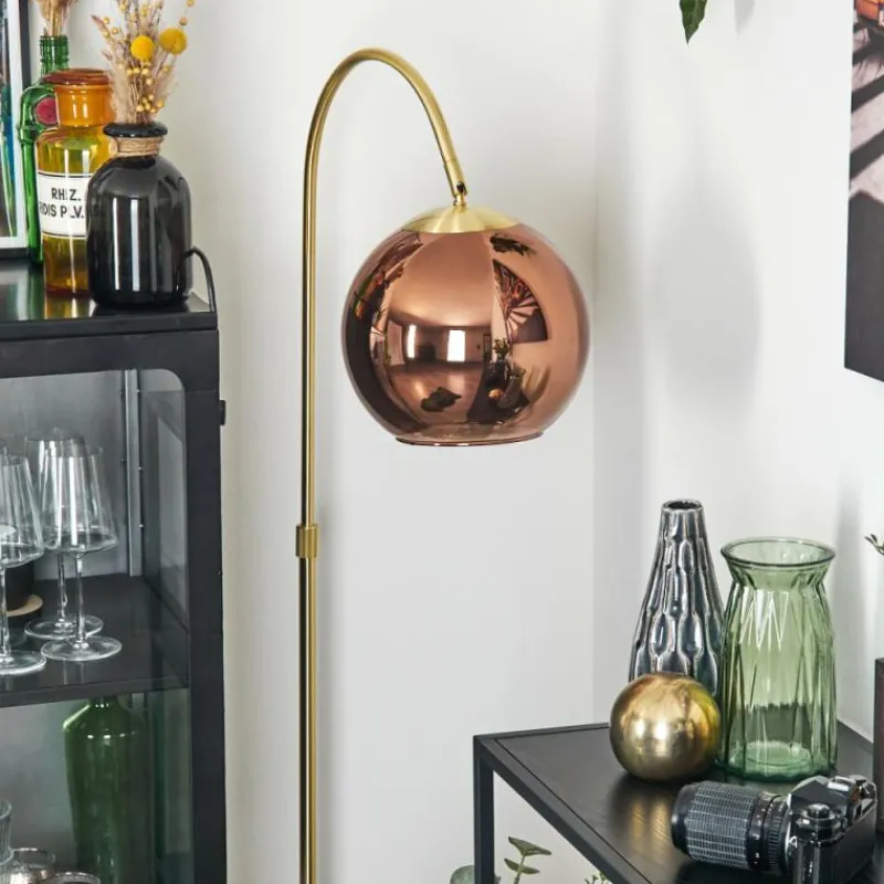 hofstein Koyoto Boule lumineuse, Lampadaire Laiton, 1 lumière