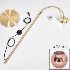 hofstein Koyoto Boule lumineuse, Lampadaire Laiton, 1 lumière