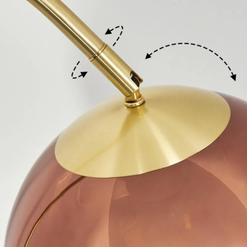 hofstein Koyoto Boule lumineuse, Lampadaire Laiton, 1 lumière