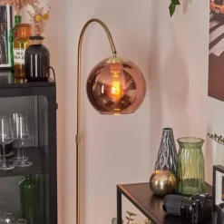 hofstein Koyoto Boule lumineuse, Lampadaire Laiton, 1 lumière