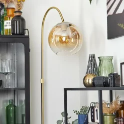 hofstein Koyoto Boule lumineuse, Lampadaire Laiton, 1 lumière