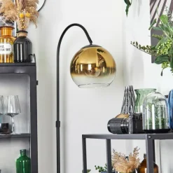 hofstein Koyoto Boule lumineuse, Lampadaire Or, Clair, 1 lumière