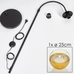 hofstein Koyoto Boule lumineuse, Lampadaire Or, Clair, 1 lumière