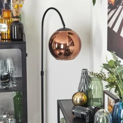 hofstein Koyoto Boule lumineuse, Lampadaire Cuivré, 1 lumière