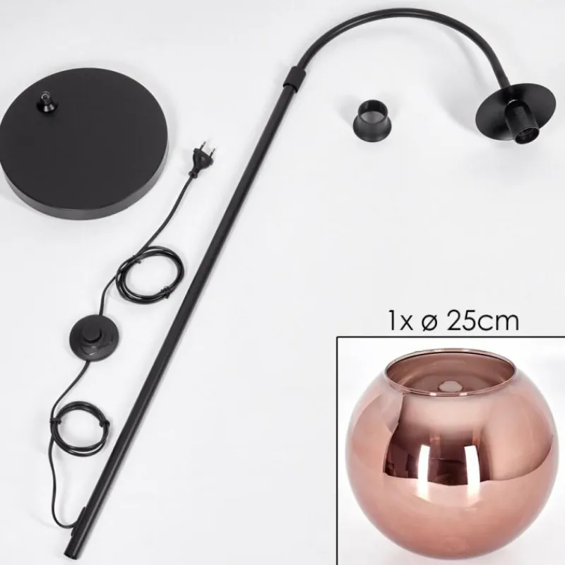 hofstein Koyoto Boule lumineuse, Lampadaire Cuivré, 1 lumière