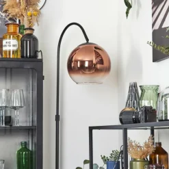 hofstein Koyoto Boule lumineuse, Lampadaire Clair, Cuivré, 1 lumière