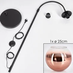 hofstein Koyoto Boule lumineuse, Lampadaire Clair, Cuivré, 1 lumière