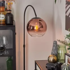 hofstein Koyoto Boule lumineuse, Lampadaire Clair, Cuivré, 1 lumière