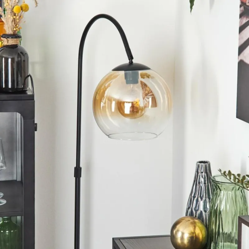 hofstein Koyoto Boule lumineuse, Lampadaire Ambre, Clair, 1 lumière