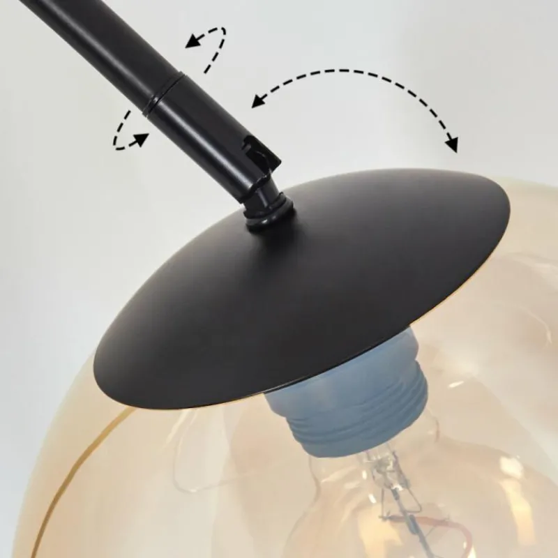 hofstein Koyoto Boule lumineuse, Lampadaire Ambre, Clair, 1 lumière