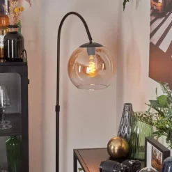 hofstein Koyoto Boule lumineuse, Lampadaire Ambre, Clair, 1 lumière