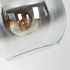hofstein Koyoto Boule lumineuse, Lampadaire Chrome, Clair, Fumé, 1 lumière