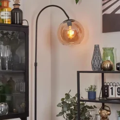 hofstein Koyoto Boule lumineuse, Lampadaire Ambre, 1 lumière