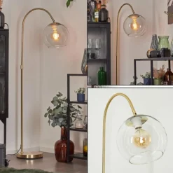 hofstein Koyoto Boule lumineuse, Lampadaire Laiton, 1 lumière