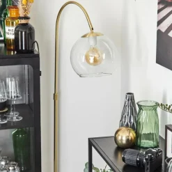 hofstein Koyoto Boule lumineuse, Lampadaire Laiton, 1 lumière