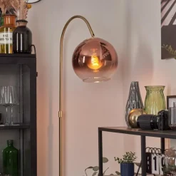 hofstein Koyoto Boule lumineuse, Lampadaire Laiton, 1 lumière