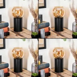 hofstein Koyoto Boule lumineuse, Lampe de bureau, Lampe à poser Ambre, 1 lumière