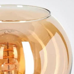 hofstein Koyoto Boule lumineuse, Lampe de bureau, Lampe à poser Ambre, 1 lumière