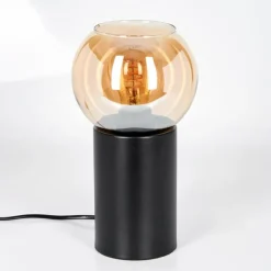 hofstein Koyoto Boule lumineuse, Lampe de bureau, Lampe à poser Ambre, 1 lumière